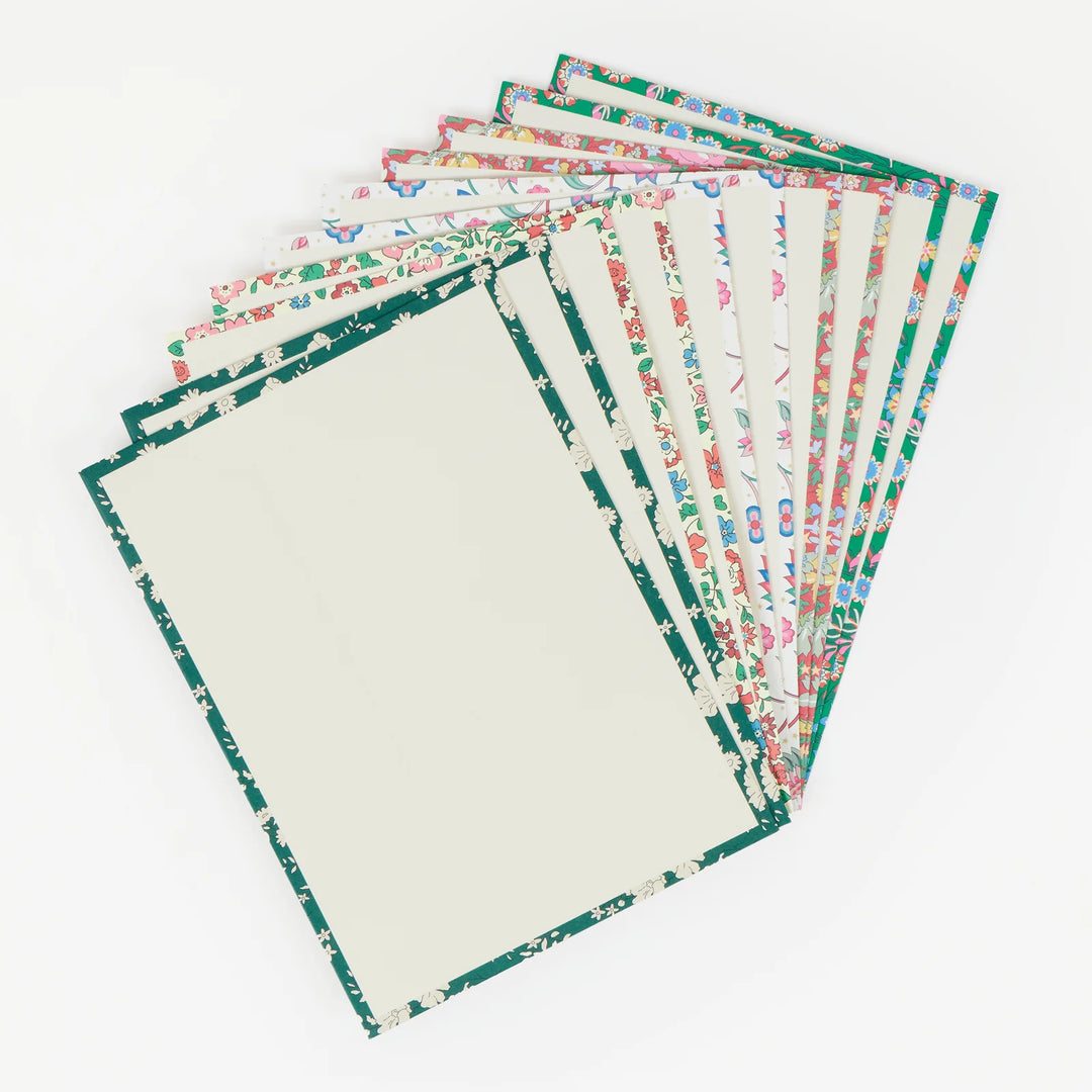 Meri Meri x Liberty Christmas Card Pack (10 Cards)