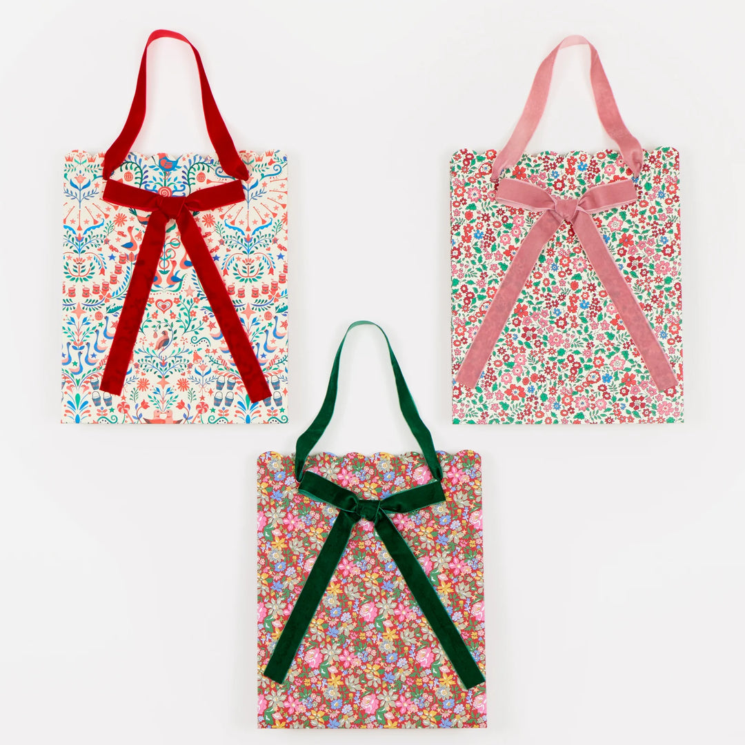 Meri Meri x Liberty Medium Gift Bags x 3