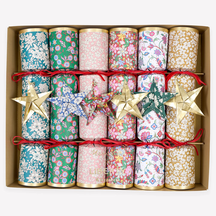Meri Meri x Liberty Origami Star Crackers Box of 6