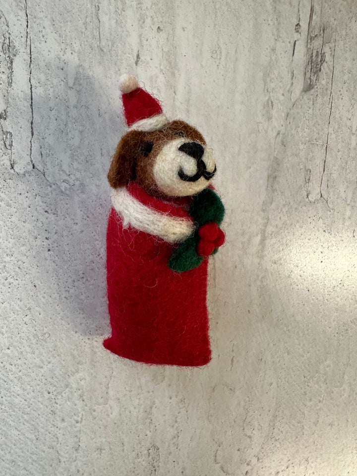 Swaddling Puppies Felt Decoration