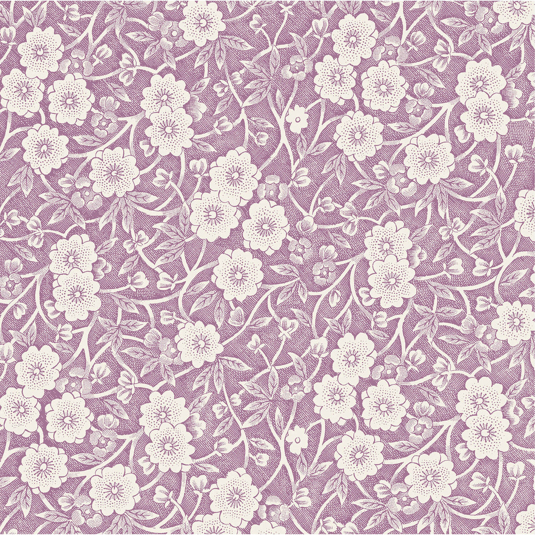 Burleigh Lilac Calico Paper Napkins