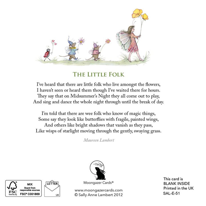 The Little Folk Greeting Card