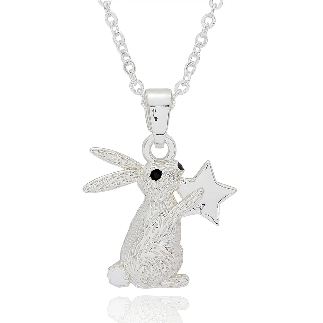 Fox Under The Moon Silver Plated Necklaces