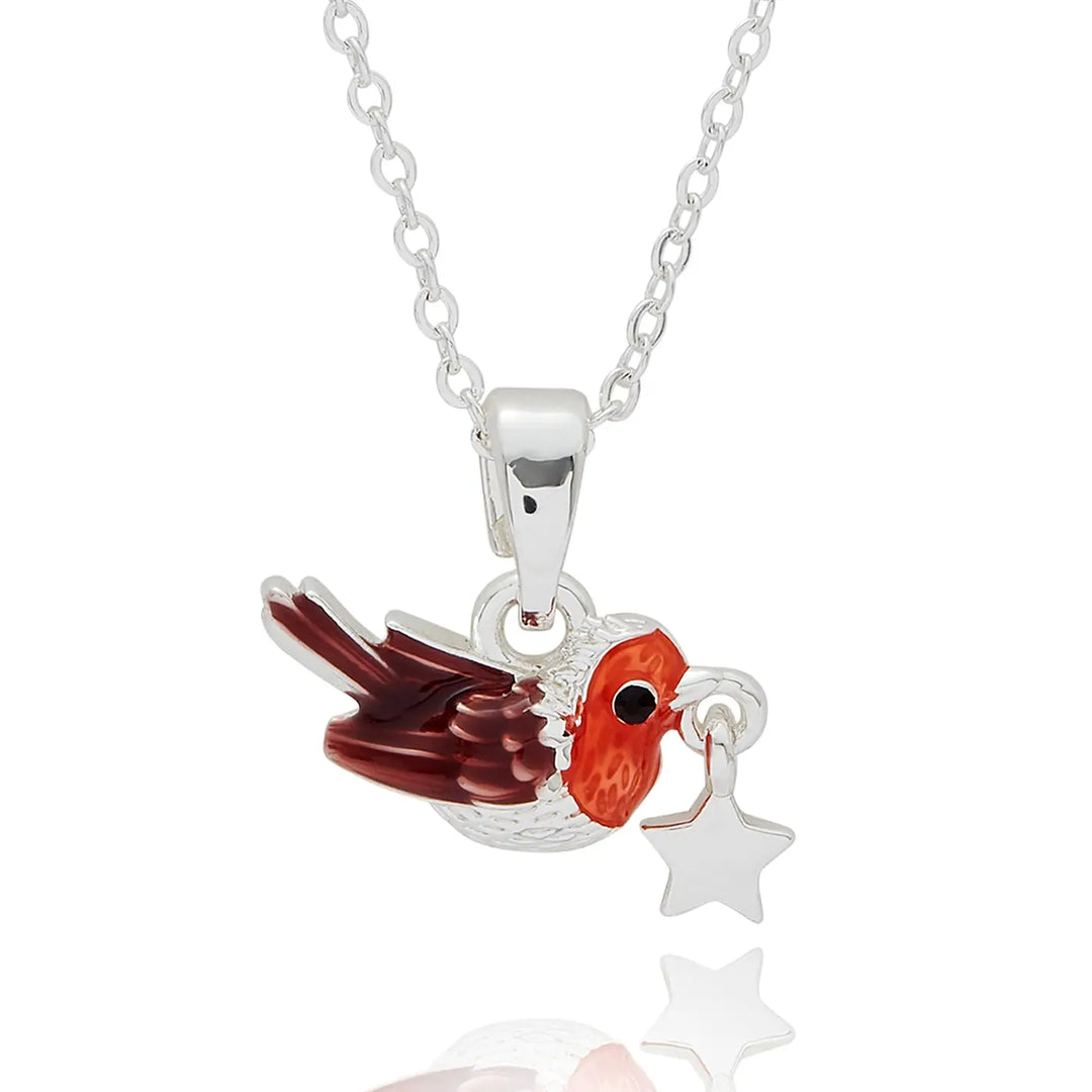 Fox Under The Moon Silver Plated Necklaces