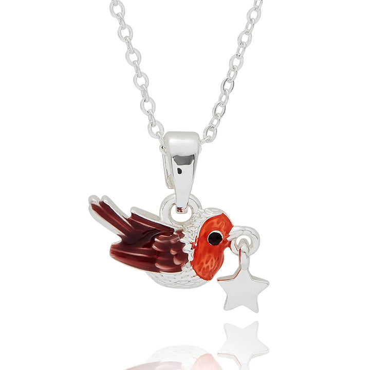 Fox Under The Moon Silver Plated Necklaces