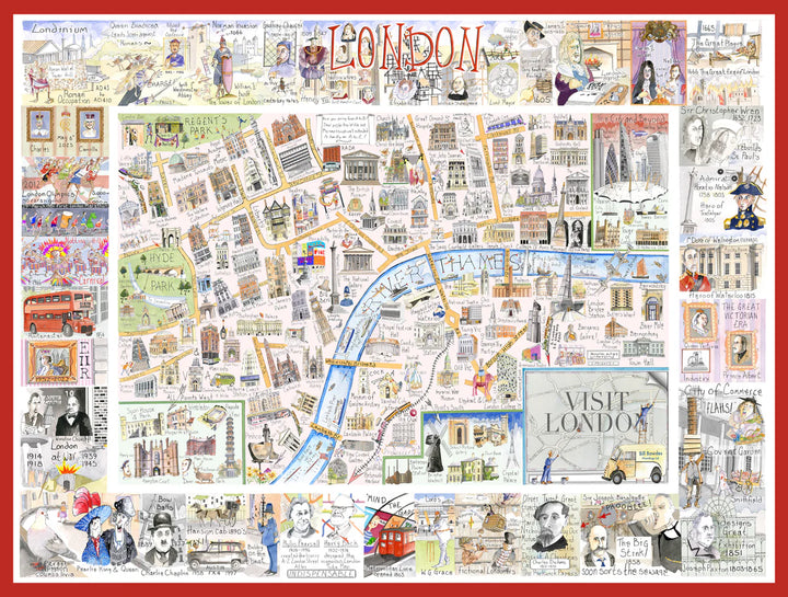 Map of London 1000 Piece Jigsaw Puzzle