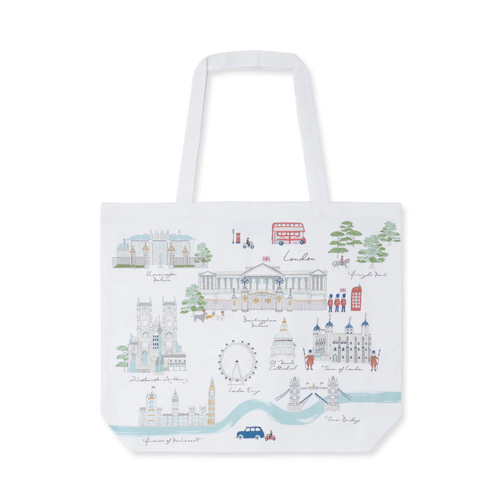 London Scene Cotton Tote Bag