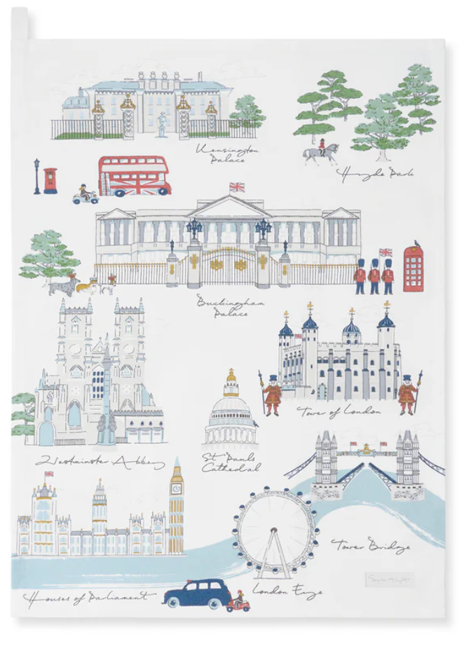 London Scene Tea Towel