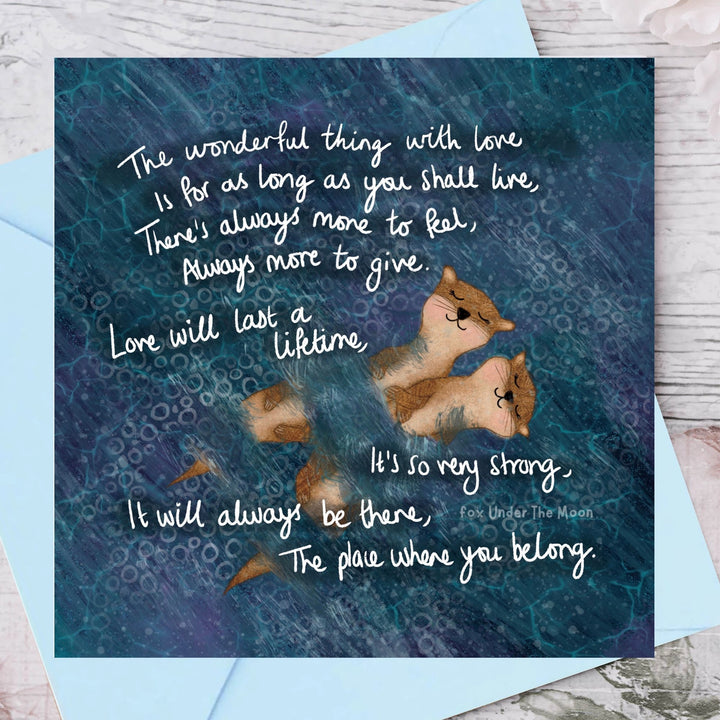 'Love' Foiled Greeting Card