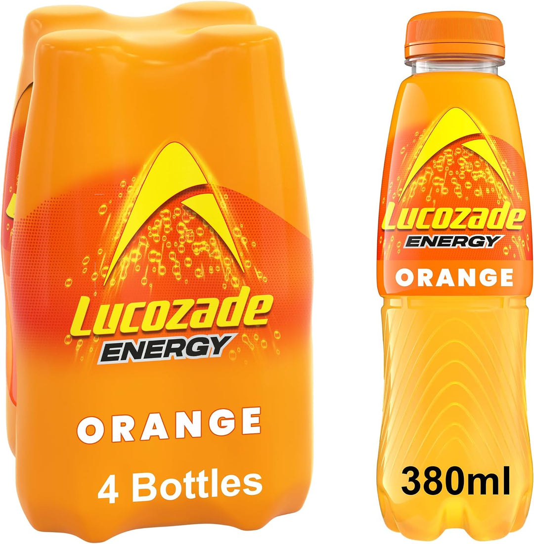 Lucozade Orange Drink 4 x 380ml Pack