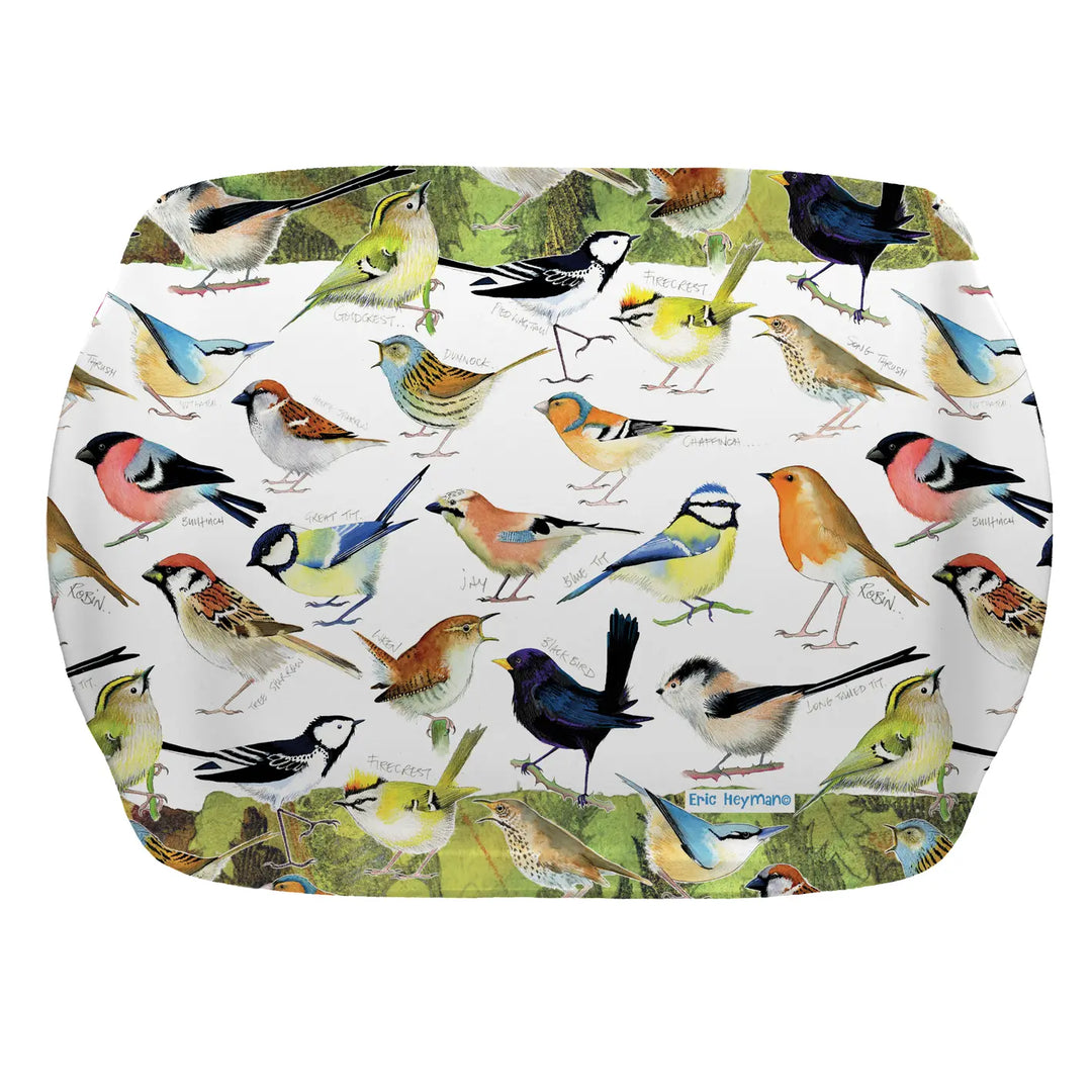 British Birds Melamine Medium Tray
