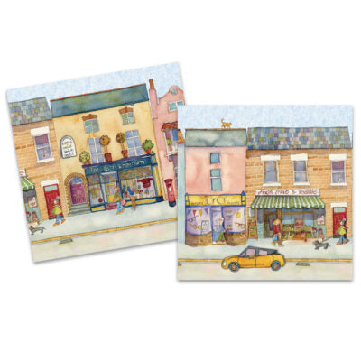 Market Street Pack of 10 Mini Notecards