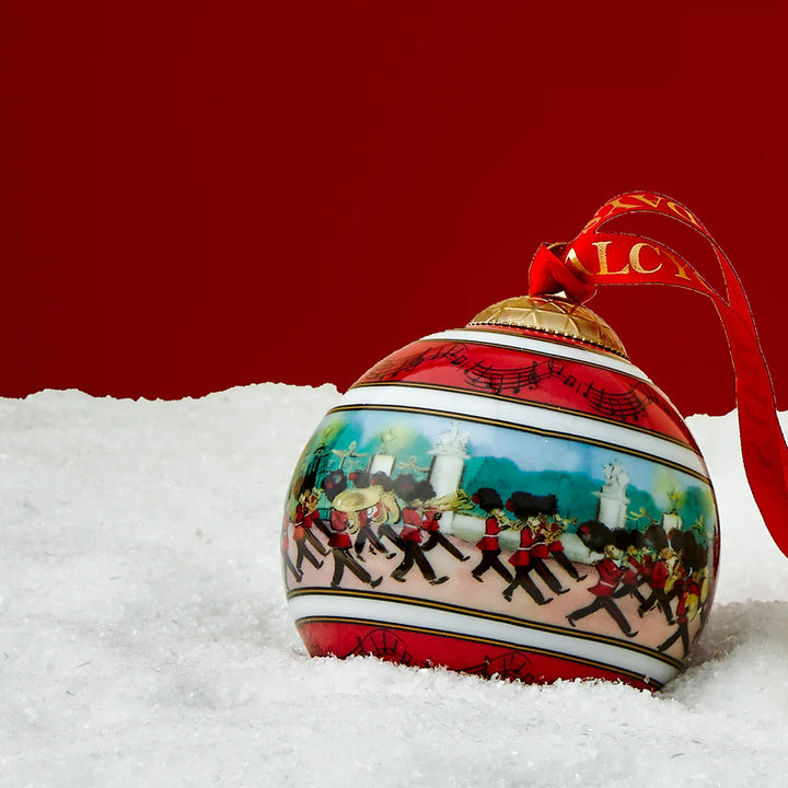 Marching Down the Mall Bone China 3" Bauble