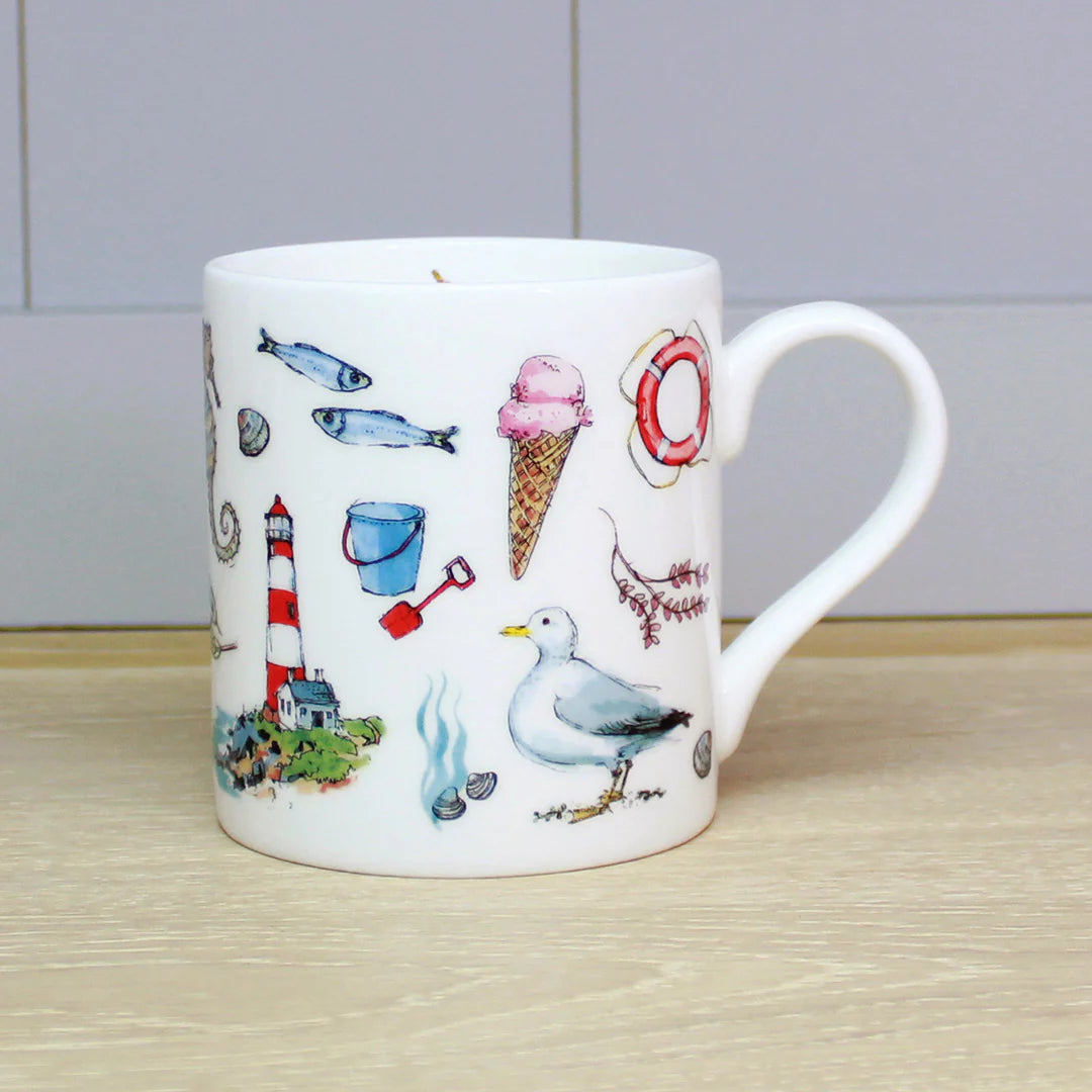 Seaside Bone China Mug