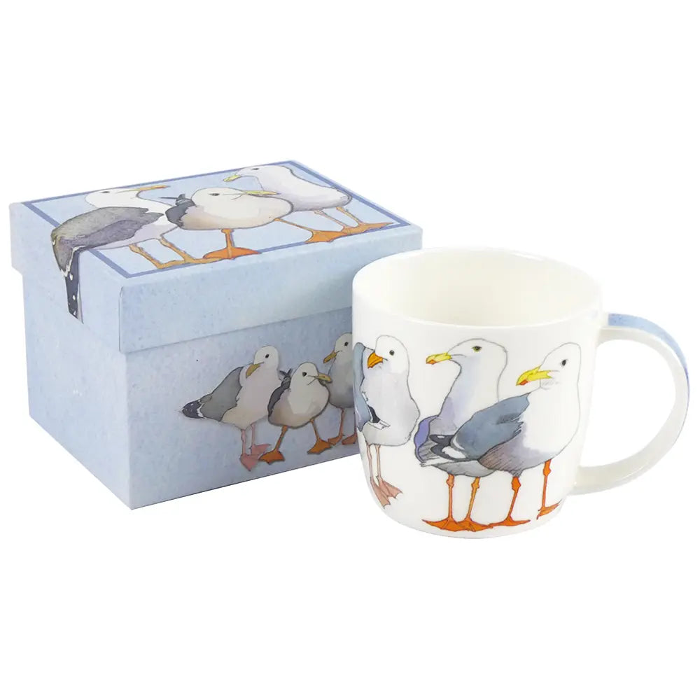 Seagulls Bone China Mug (Boxed)
