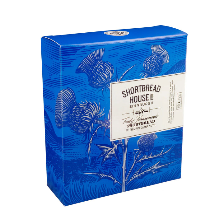 Box of Truly Handmade Mini Shortbread Biscuits with Macadamia Nuts 150g