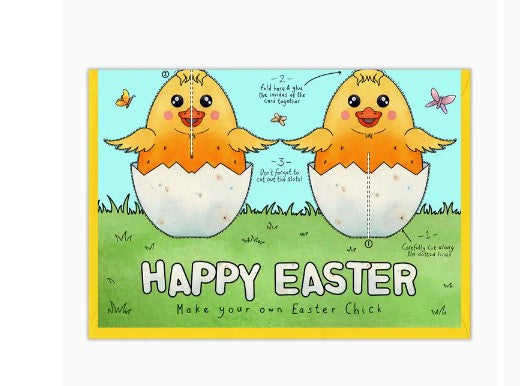 Make Your Own Easter Chick Easter Card