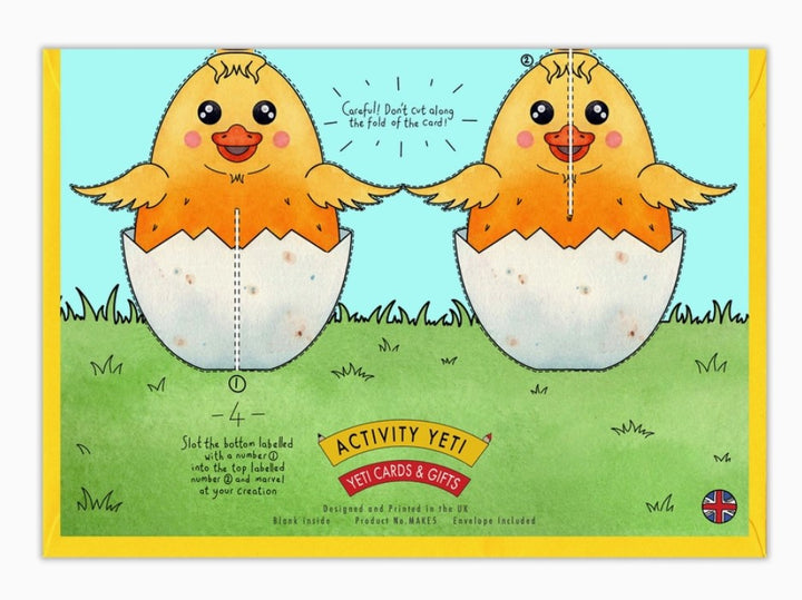 Make Your Own Easter Chick Easter Card