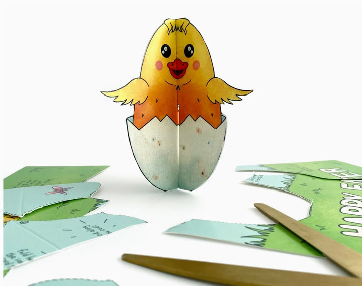 Make Your Own Easter Chick Easter Card