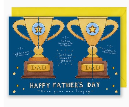 Make Your Own Trophy Father's Day Card