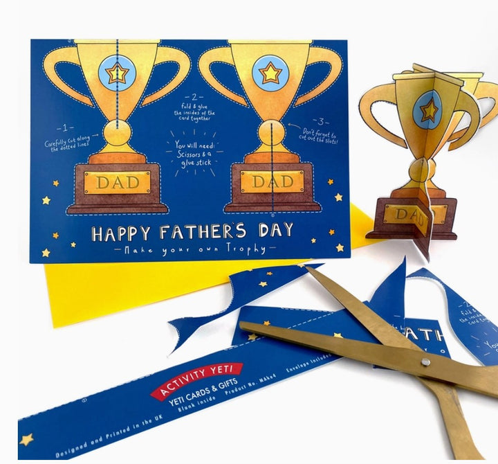 Make Your Own Trophy Father's Day Card