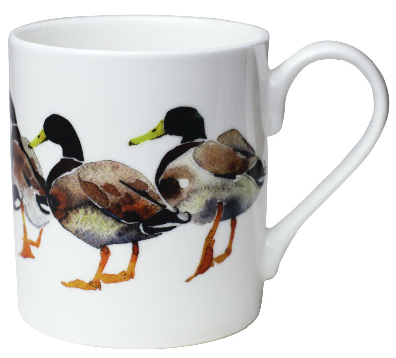 Bone China Mallards Mug by Mary Ann Rogers