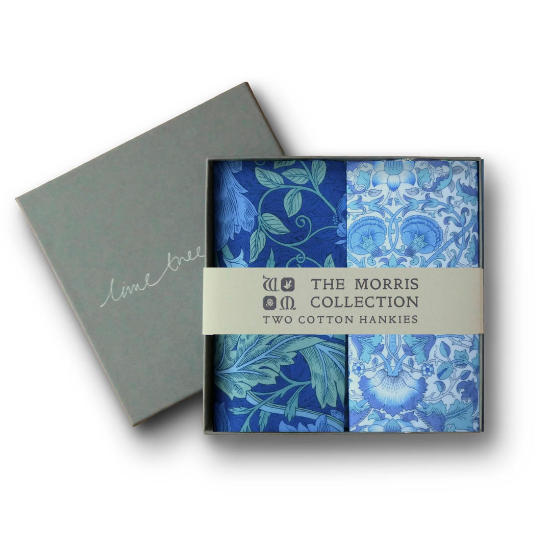 March Blue Liberty Hankies - Set of 2