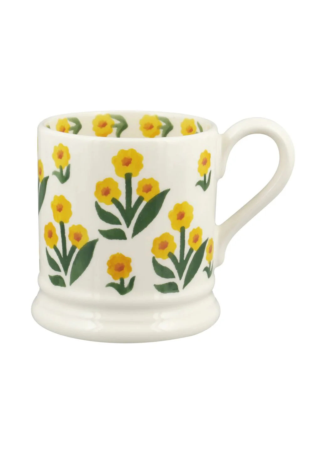 Marigold Hand-Stamped 1/2 Pint Mug