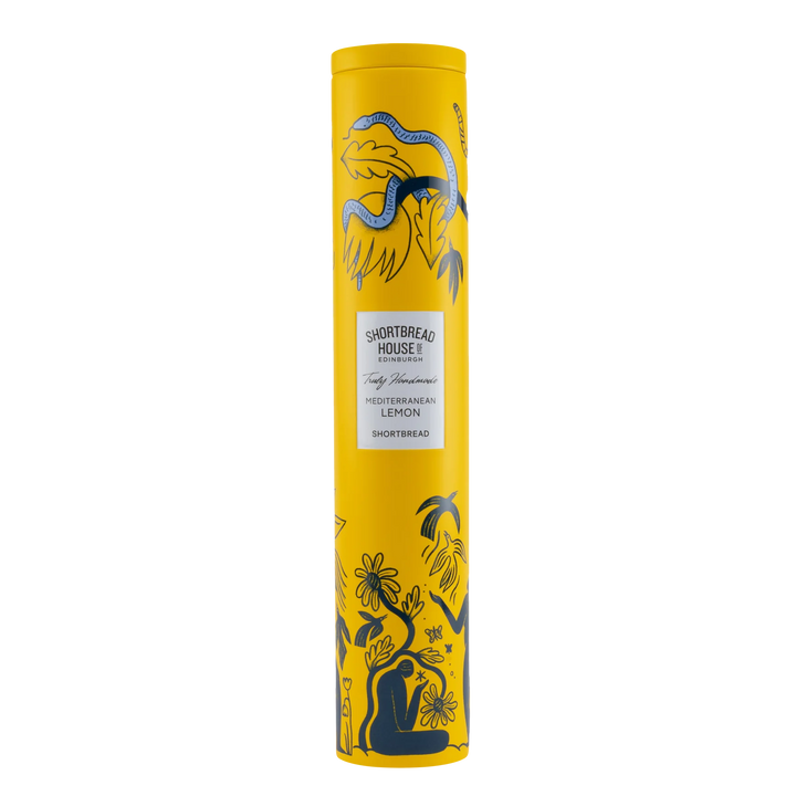 Eden Range Truly Handmade Shortbread with Mediterranean Lemon 250g Tall Tin