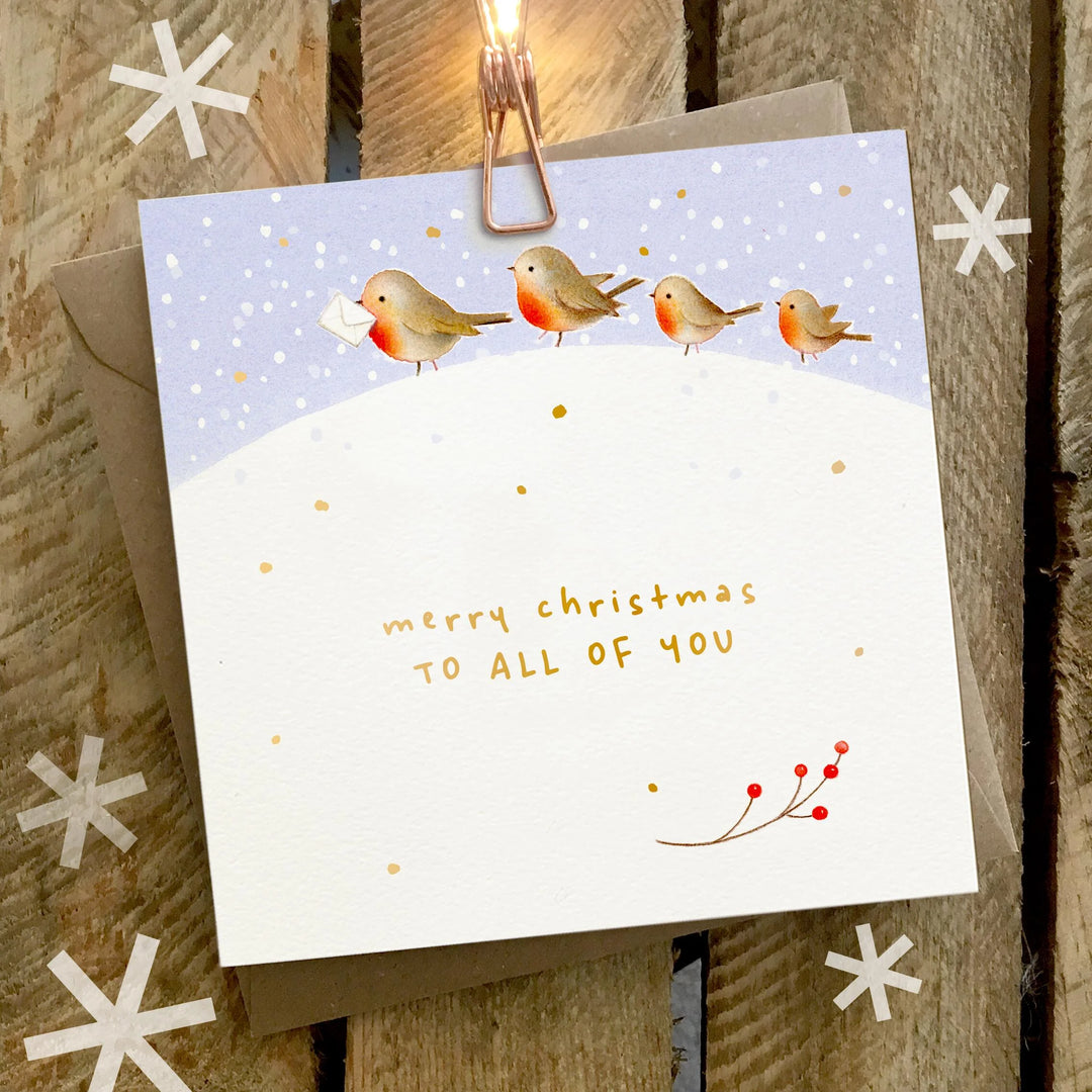 Merry Christmas All of You Robin Card