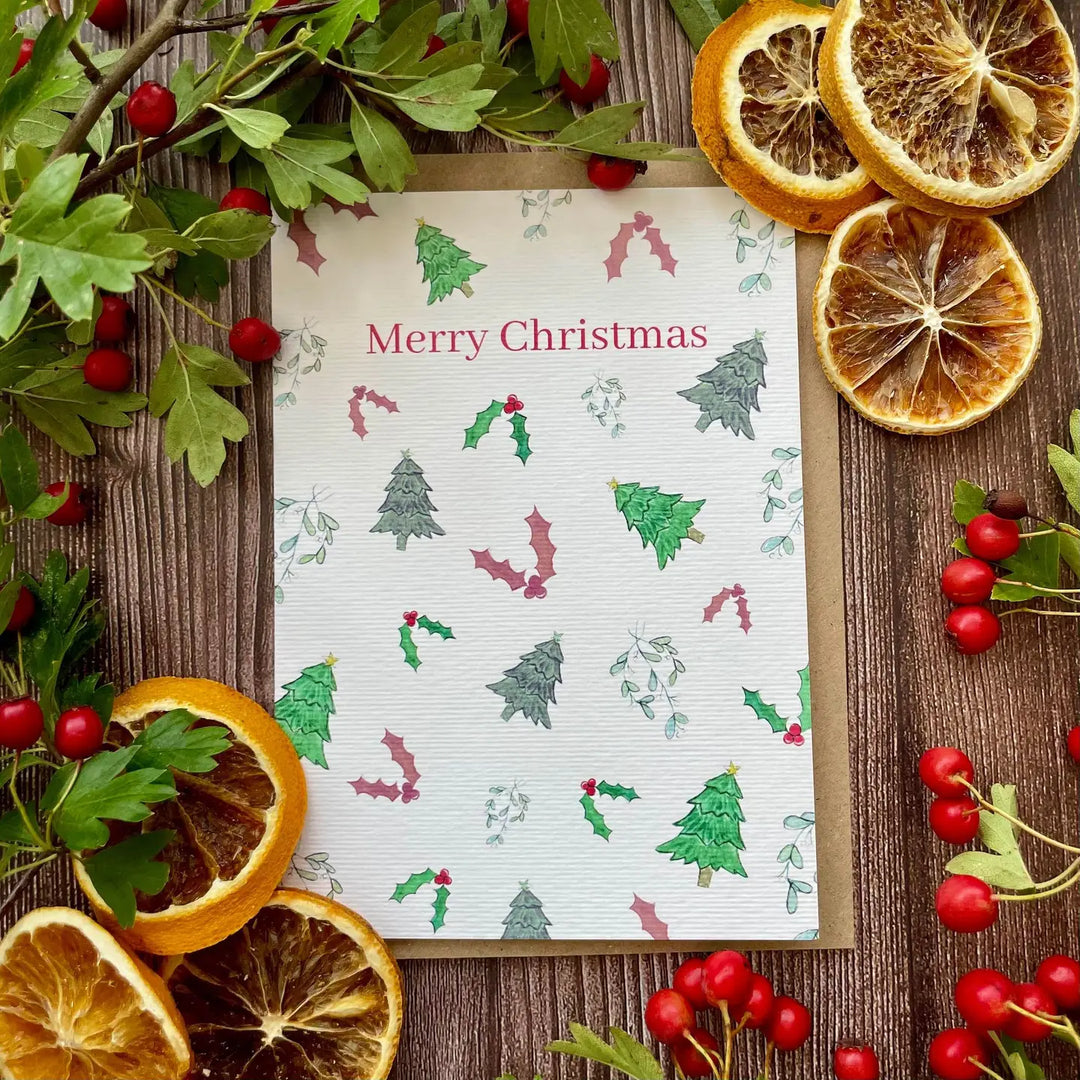 Merry Christmas Nature Eco Friendly Card