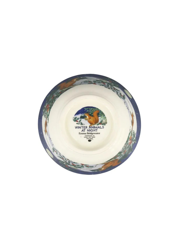 Midnight Squirrel Small Old Bowl