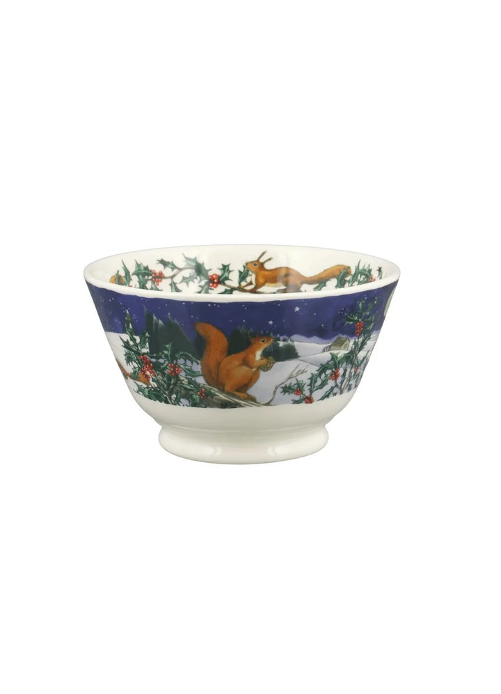 Midnight Squirrel Small Old Bowl