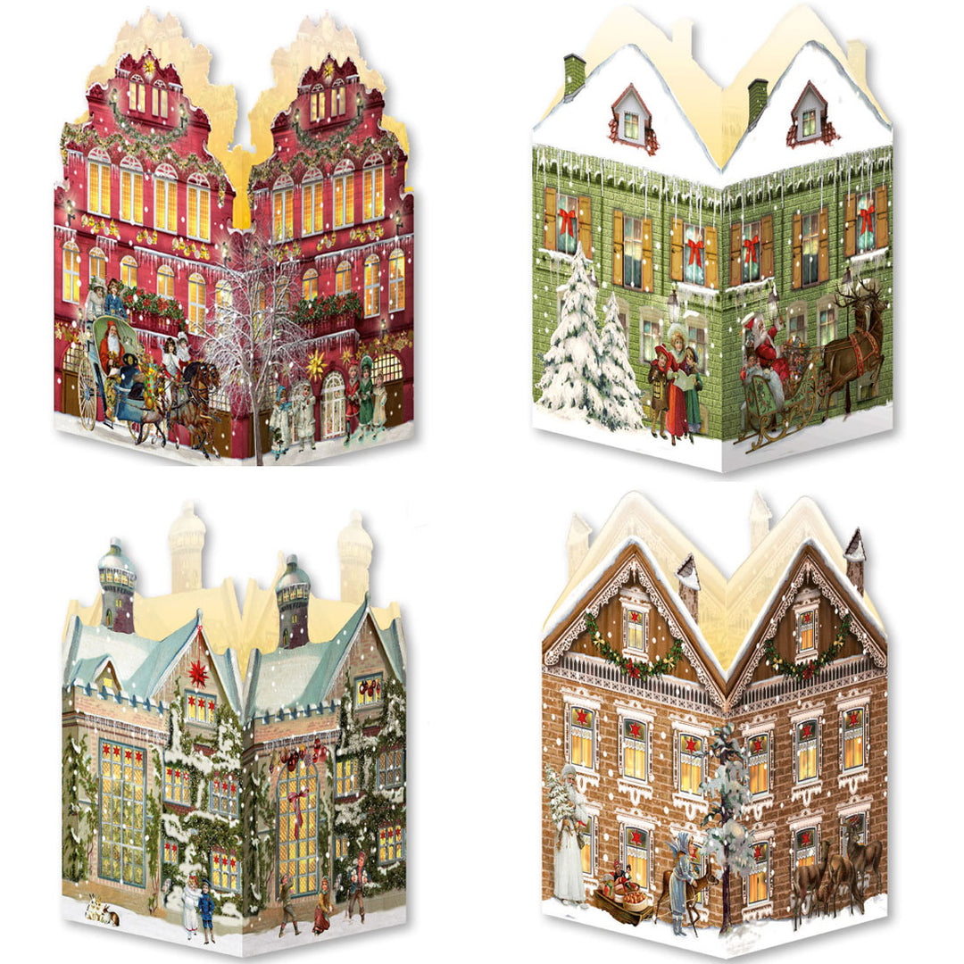 Mini House Lantern Advent Card