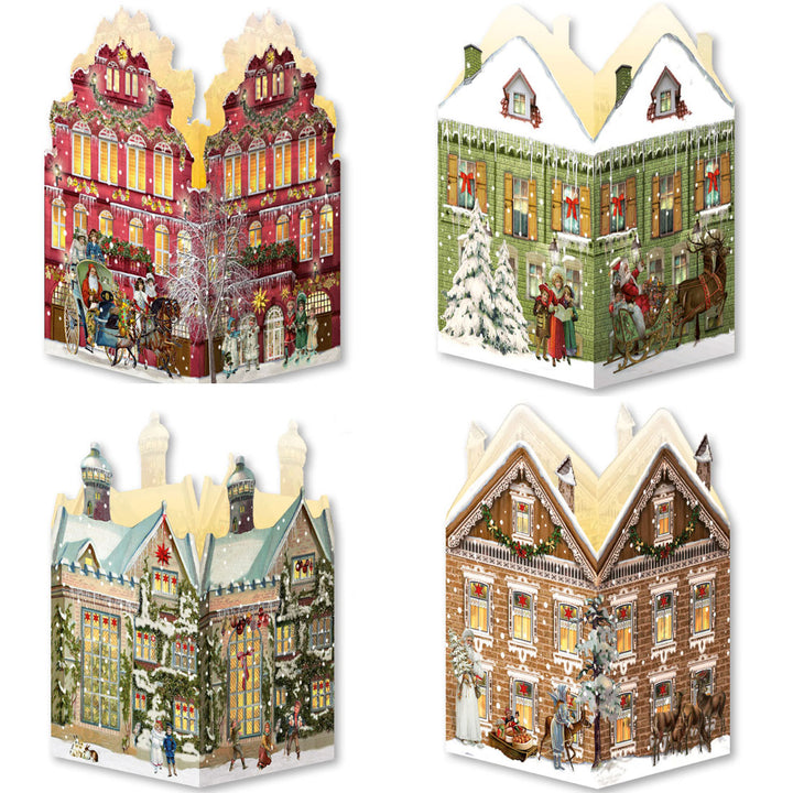Mini House Lantern Advent Card