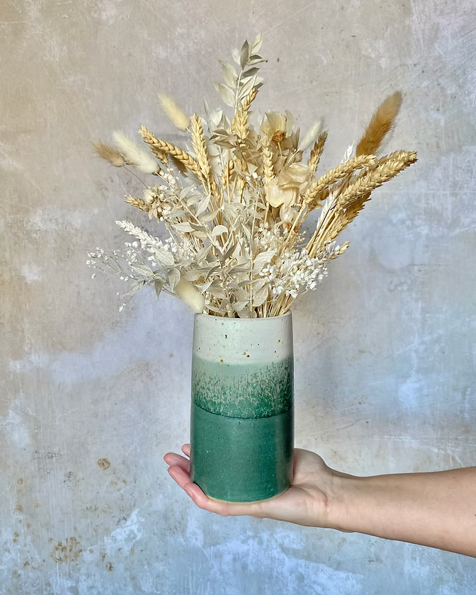 Misty Lagoon Tall Vase
