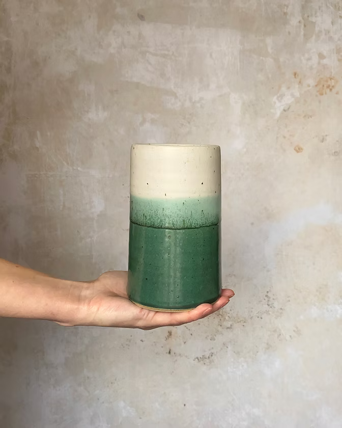 Misty Lagoon Tall Vase