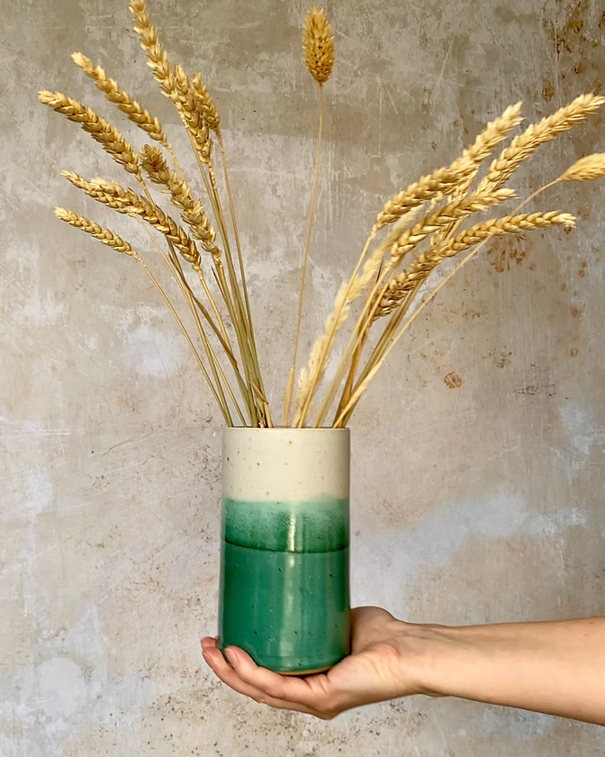 Misty Lagoon Tall Vase