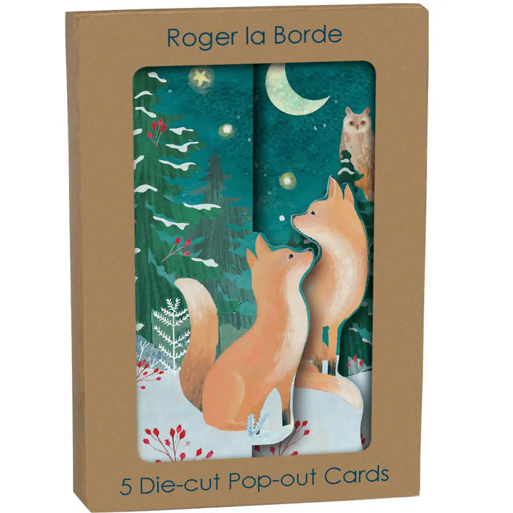Moonlit Christmas Meadow Tri-fold Card Pack