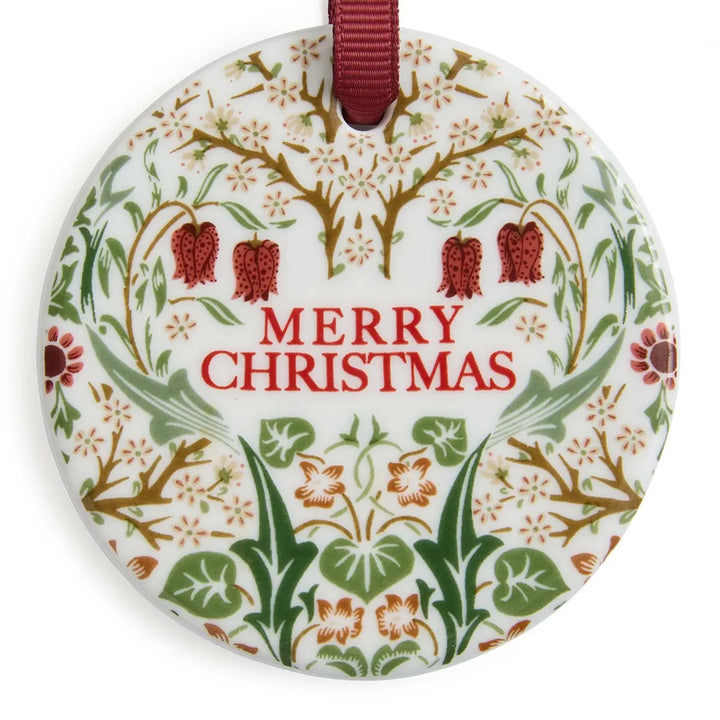 Morris & Co. Bluebell & Blackthorn Decorations Set of 2