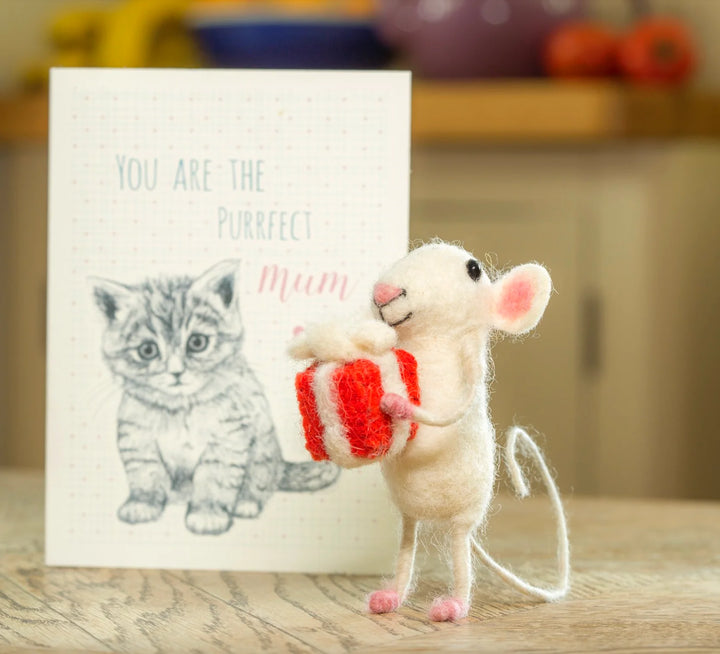 Felt Mouse with Present