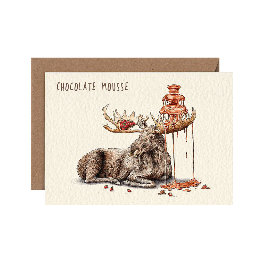 Chocolate Mousse Greetings Card