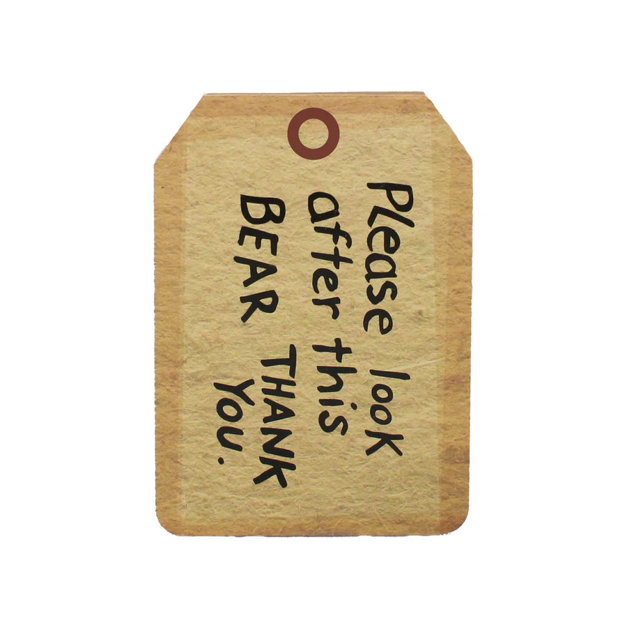 Paddington "Look After This Bear" Tag Shaped Pocket Notebook