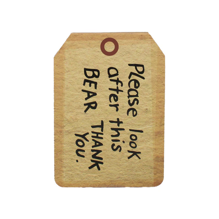 Paddington "Look After This Bear" Tag Shaped Pocket Notebook