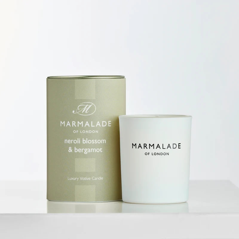 Neroli Blossom & Bergamot Luxury Glass Votive Candle