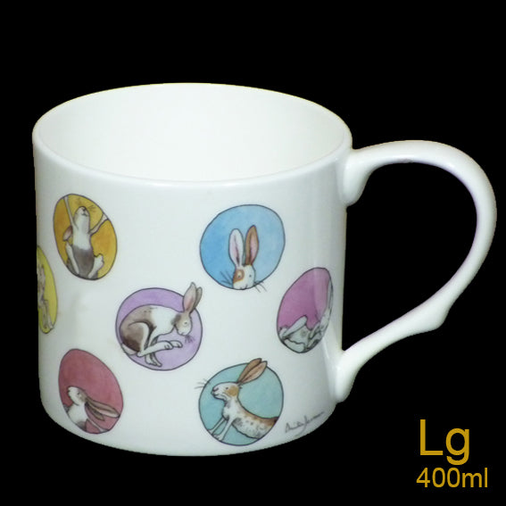 Polka Dot Bunny Large Mug