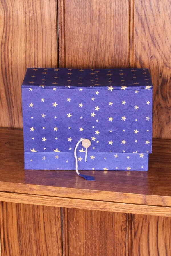 Handfelted Nativity in Midnight Sky Box - 8 pieces