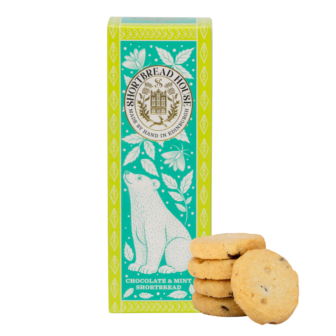 Truly Handmade Chocolate & Mint Shortbread Rounds 125g - Bear