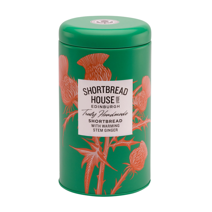 Truly Handmade Shortbread with Warming Stem Ginger 140g Short Tin