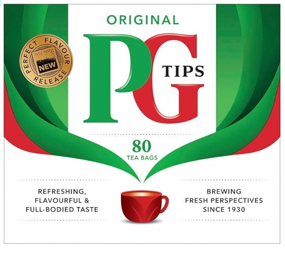 PG Black, Non Pyramid Teabags, 80ct